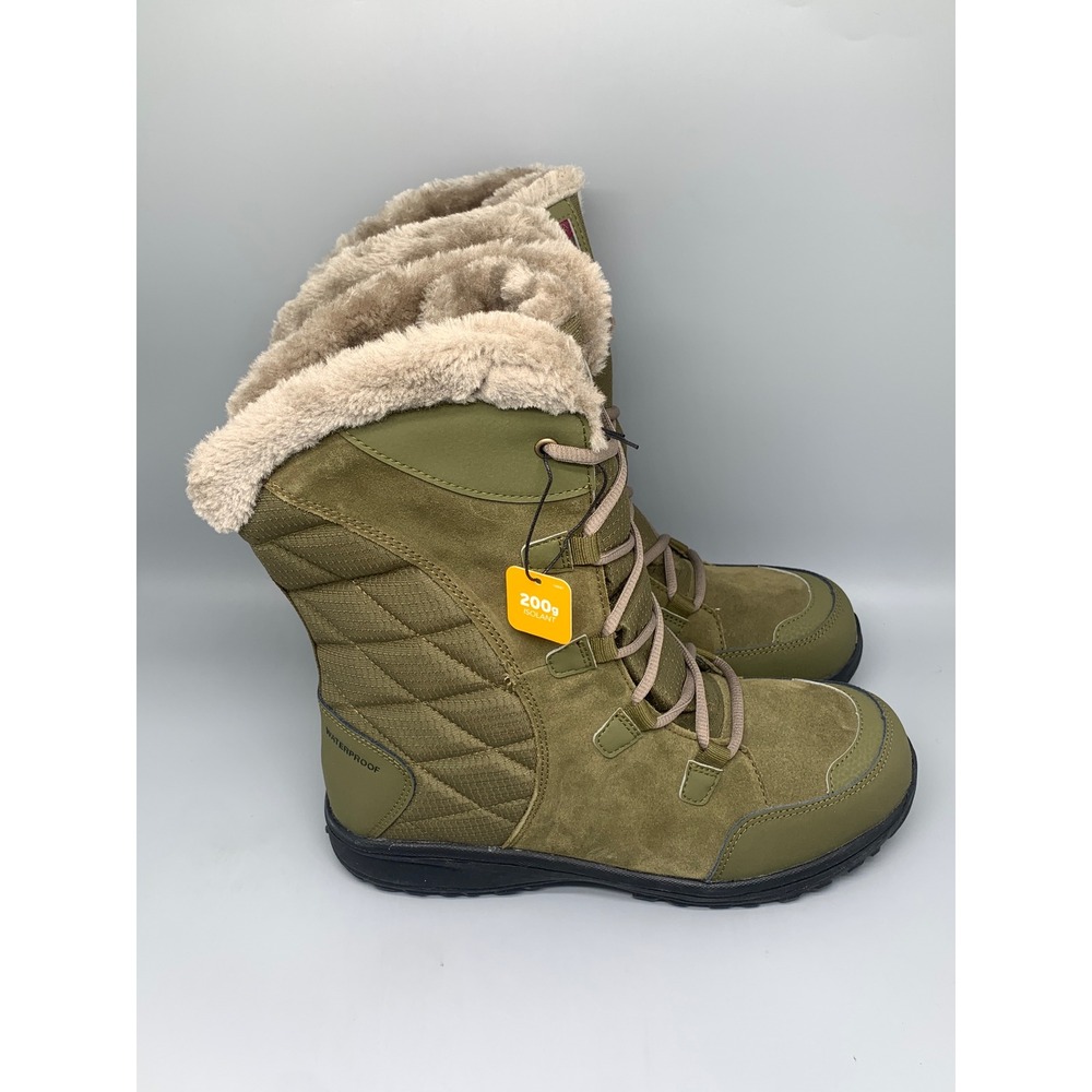 Columbia Ice Maiden II Nori Red Onion Snow Boots BL1581-327 Women's Sz 11